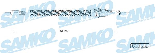 Cable, parking brake - C0543B SAMKO