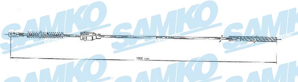 Cable, parking brake - C0548B SAMKO