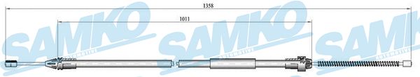 Cable, parking brake - C0683B SAMKO