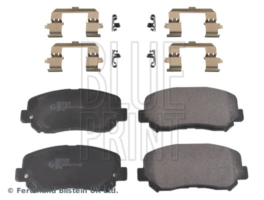 stabdžių trinkelių rinkinys, diskinis stabdys - ADA104276 BLUE PRINT