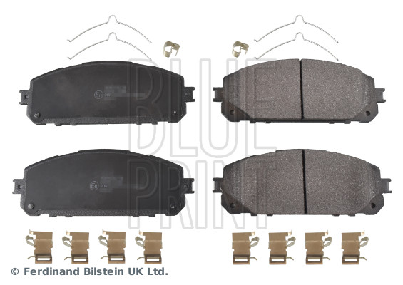 stabdžių trinkelių rinkinys, diskinis stabdys - ADA104279 BLUE PRINT