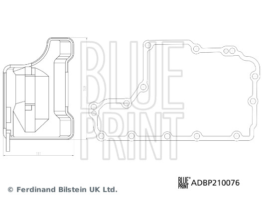 Hydraulic Filter Set, automatic transmission - ADBP210076 BLUE PRINT