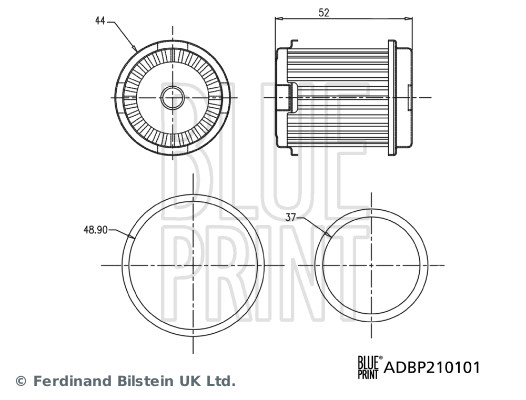 Filtro idraulico, Cambio automatico - ADBP210101 BLUE PRINT