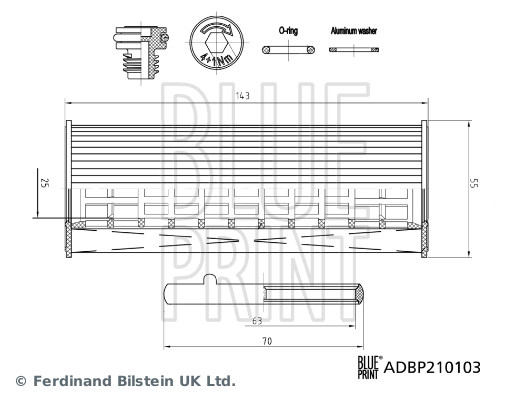 Oil Filter - ADBP210103 BLUE PRINT