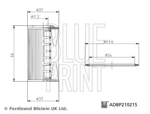 Hydraulic Filter, automatic transmission - ADBP210215 BLUE PRINT