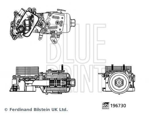 Housing, oil filter - ADBP210219 BLUE PRINT