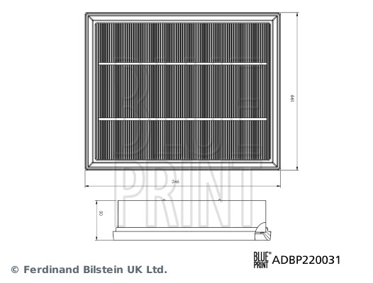 Air Filter - ADBP220031 BLUE PRINT