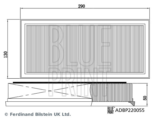 Air filter kit - ADBP220055 BLUE PRINT
