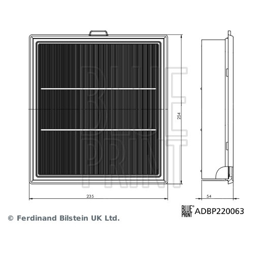 Air Filter - ADBP220063 BLUE PRINT