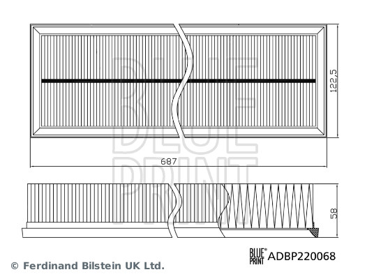Air Filter - ADBP220068 BLUE PRINT