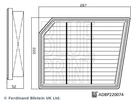 Air Filter - ADBP220074 BLUE PRINT