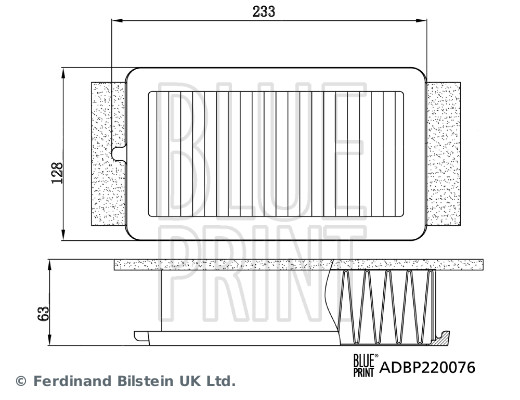 Luftfilter - ADBP220076 BLUE PRINT