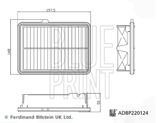 Air Filter - ADBP220124 BLUE PRINT