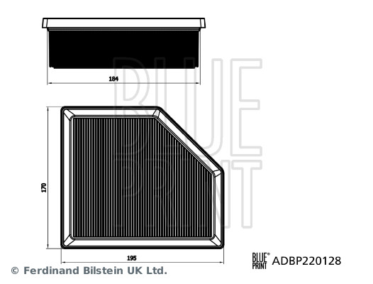 Air Filter - ADBP220128 BLUE PRINT