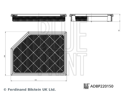 Воздушный фильтр - ADBP220150 BLUE PRINT