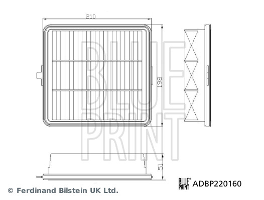 Air Filter - ADBP220160 BLUE PRINT
