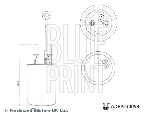 Fuel filter - ADBP230058 BLUE PRINT