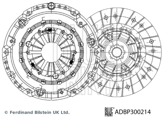 Комплект сцепления - ADBP300214 BLUE PRINT