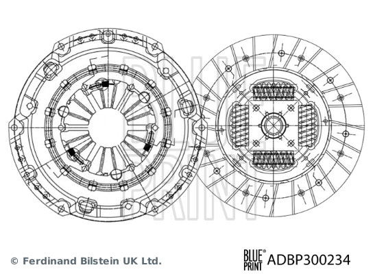 Clutch Kit - ADBP300234 BLUE PRINT