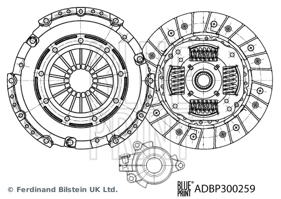 sankabos komplektas - ADBP300259 BLUE PRINT