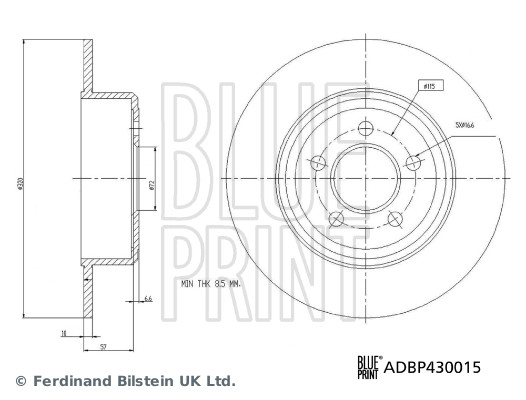 Discofreno - ADBP430015 BLUE PRINT