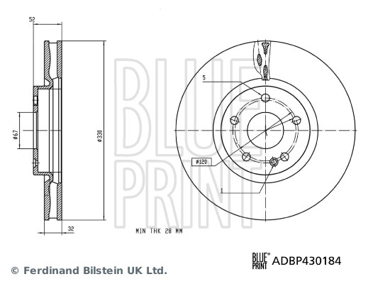 Discofreno - ADBP430184 BLUE PRINT