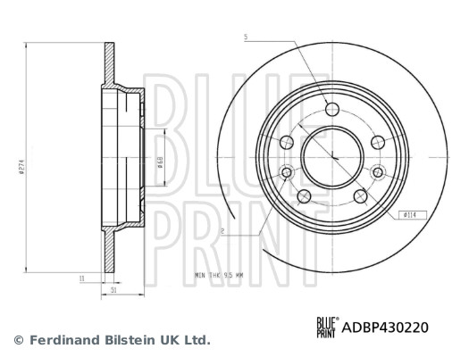 Discofreno - ADBP430220 BLUE PRINT