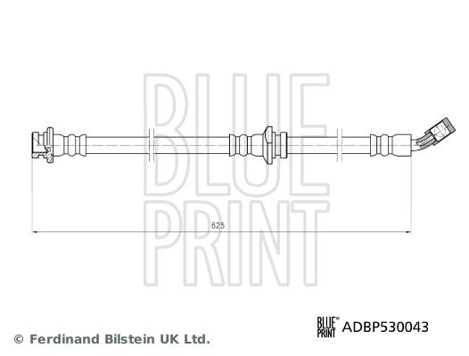 Flessibile del freno - ADBP530043 BLUE PRINT