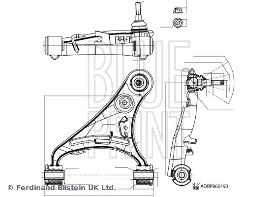 Track Control Arm - ADBP860193 BLUE PRINT