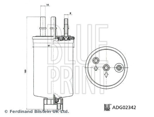 Fuel filter - ADG02342 BLUE PRINT