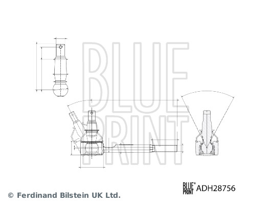 Tie Rod End - ADH28756 BLUE PRINT