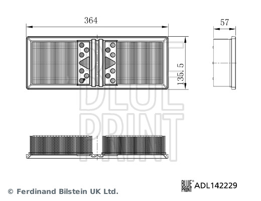 Air Filter - ADL142229 BLUE PRINT