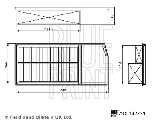 Air Filter - ADL142231 BLUE PRINT
