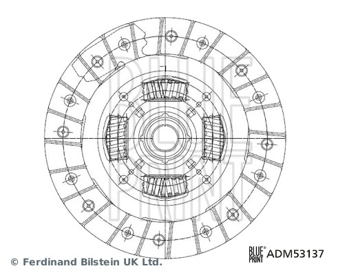 Kupplungsscheibe - ADM53137 BLUE PRINT