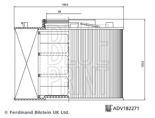 Luftfilter - ADV182271 BLUE PRINT