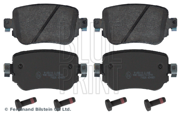 Kit pastiglie freno, Freno a disco - ADV184250 BLUE PRINT