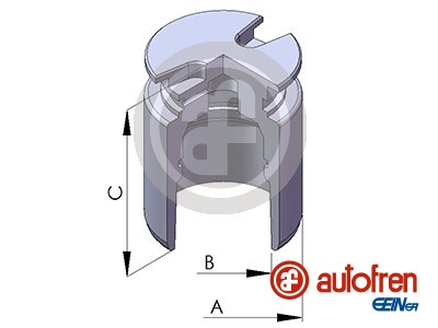 Piston, brake caliper - D025102 AUTOFREN SEINSA