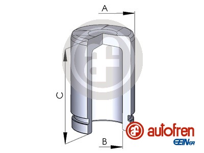 Piston, brake caliper - D025117 AUTOFREN SEINSA