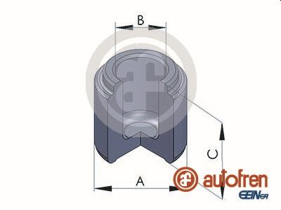 Piston, brake caliper - D025118 AUTOFREN SEINSA