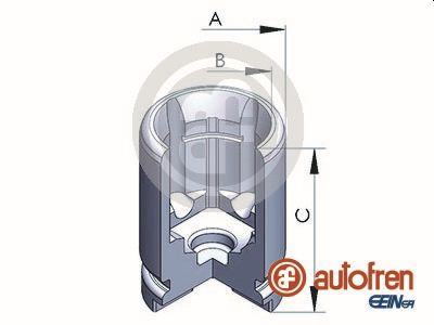 Piston, brake caliper - D025121 AUTOFREN SEINSA
