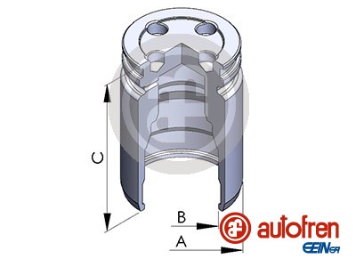 Piston, brake caliper - D025241 AUTOFREN SEINSA