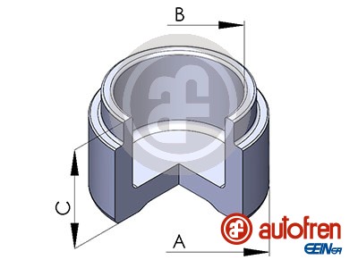 Piston, brake caliper - D025260 AUTOFREN SEINSA