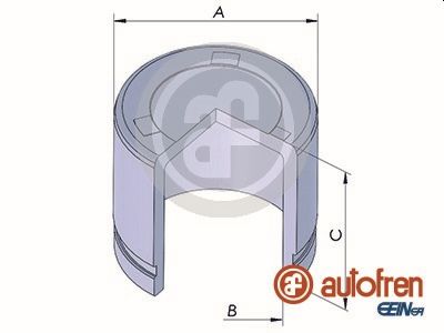 Piston, brake caliper - D025322 AUTOFREN SEINSA