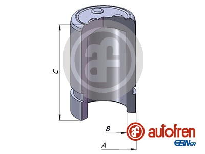 Piston, brake caliper - D025343 AUTOFREN SEINSA