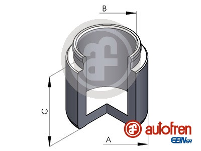 Piston, brake caliper - D025344 AUTOFREN SEINSA