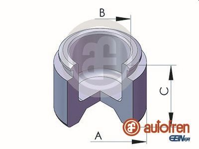 Piston, brake caliper - D025345 AUTOFREN SEINSA