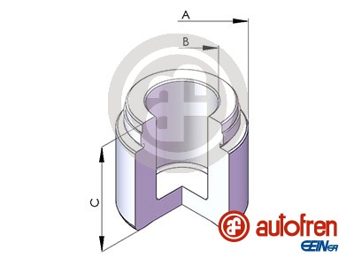 Piston, brake caliper - D02537 AUTOFREN SEINSA