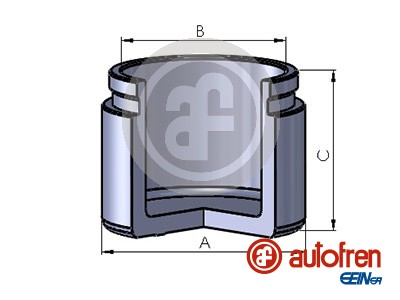 Piston, brake caliper - D025388 AUTOFREN SEINSA