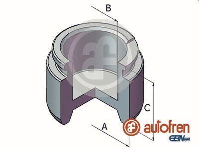 Piston, brake caliper - D025391 AUTOFREN SEINSA