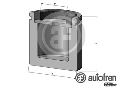 Piston, brake caliper - D025573 AUTOFREN SEINSA